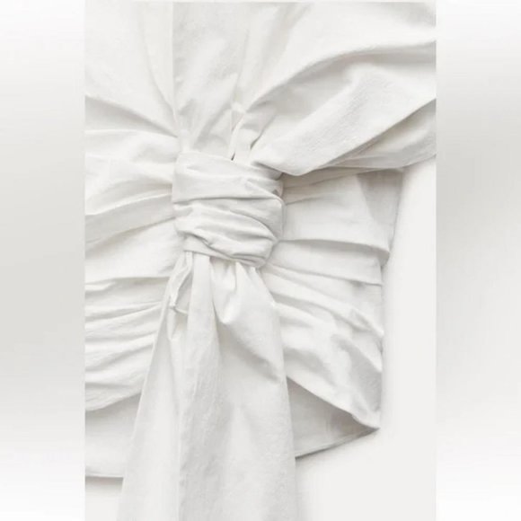 ZARA KNOTTED MINI SKIRT ZW COLLECTION - Picture 4 of 5